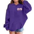 thumbnail image 5 of WhouRiu Girls Cartoon Graphic Hoodies Kids Long Sleeve Hooded Pullover Autumn Winter Cute Cozy Casual Sweatshirts With Pockets,11-12 Years, 5 of 6