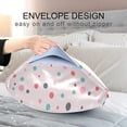 thumbnail image 4 of GZHJMY Pink Polka Dot Satin Silk Pillowcase for Hair and Skin, Lightweight Soft Standard Size Pillow Cases, Cooling Pillow Covers with Envelope Closure 20x30in Home Decor, 4 of 7