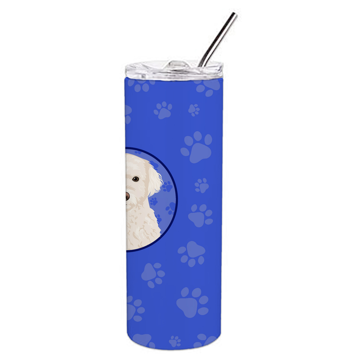Doodle Cream #2  Stainless Steel 20 oz Skinny Tumbler 3 in x 8.25 in