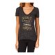 thumbnail image 1 of Camiseta gráfica Vans Forever Tour V Neck para mujer negro pequeño, 1 of 2