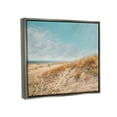 thumbnail image 3 of Sandy Ocean Beach Sun Rays Coastal Photograph Luster Gray Framed Art Print Wall Art, 3 of 6