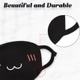 thumbnail image 3 of Máscaras faciales Zhanmai Kawaii Anime Cute Reutilizables, 10 unidades, negro/blanco, 3 of 5