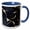 Blue/White, variant on 3drose, Dark Blue and White with an Image of Gold Kintsugi Pattern, 11oz Mug