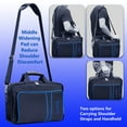 thumbnail image 3 of omarando Carrying Case for PS5, Bag for PS5,Bag for PS5 Accessories,Included Gamepad Controller Protective Box(Black-Blue), 3 of 8