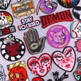 thumbnail image 2 of Parches bordados de estilo punk/horror para ropa, apliques de costura para bricolaje, parches de calavera de demonio, parches termoadhesivos para ropa, 2 of 5