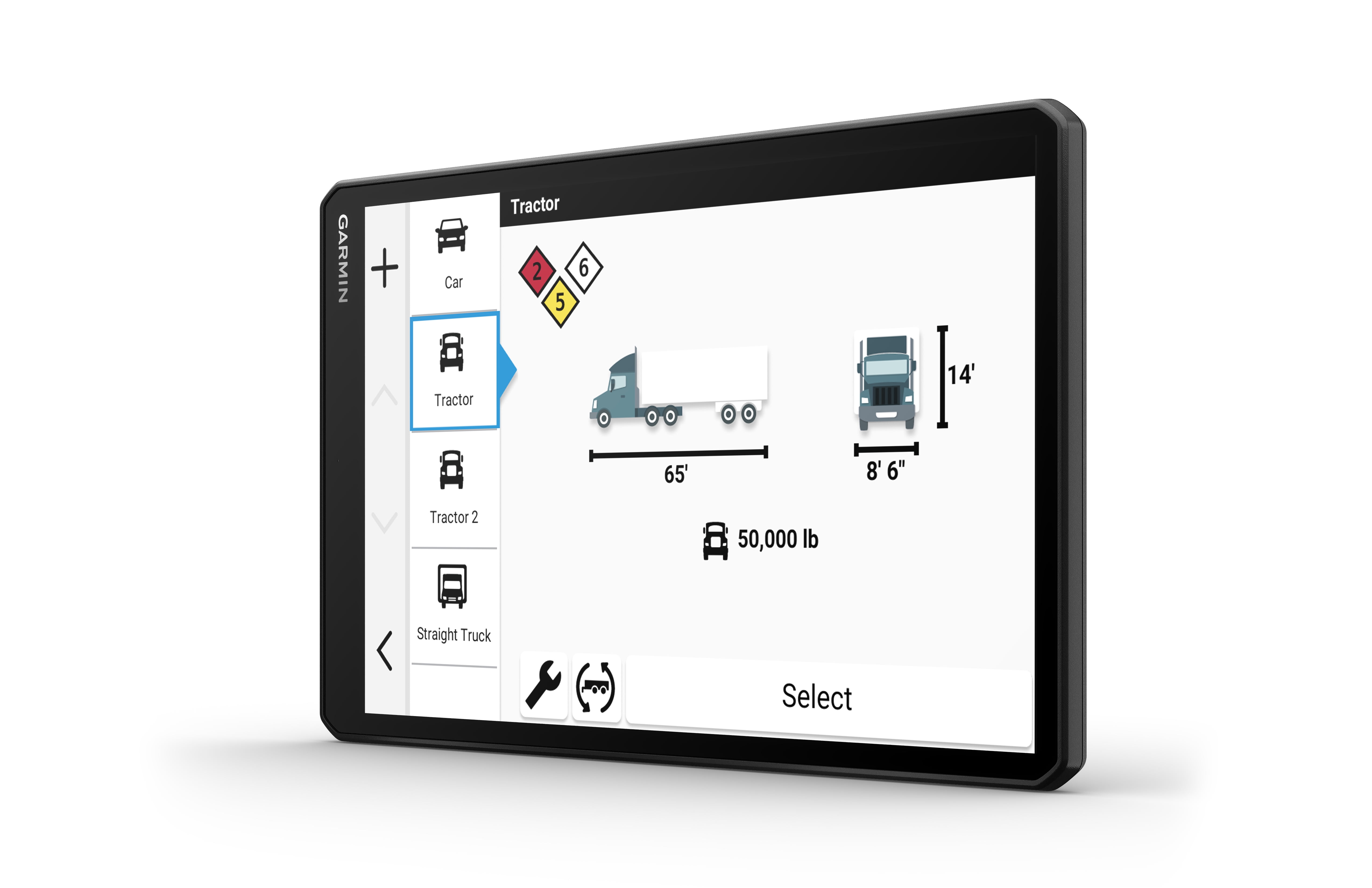 Garmin dēzl™ OTR1020, Extra-Large High-Res 10” GPS Truck Navigator, Custom Truck Routing, Satellite Imagery, Wind Speed, Community-Shared Loading Docks, Dual-Orientation Display