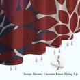 thumbnail image 6 of Red and Blue Floral Pattern Shower Curtain 36"x72" ,Bathroom Decorative Shower Curtains Set with 12 Hooks,Modern Waterproof Washable Shower Curtain, 6 of 6