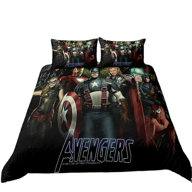 Avengers Series Quilt Cover Three-piece Bedding-1