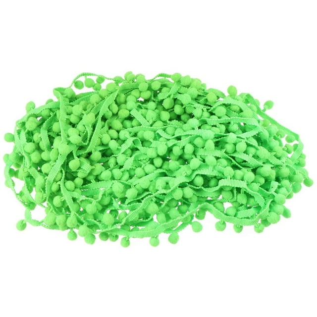 Ruban à Franges Boule Mini Pompon de 9,1 Mètres Pompon Pompon Dentelle Bricolage Accessoire de Couture pour Robe Foulard Chapeau Décoration de Rideau