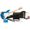 Silvertone SS10 Citation Electric Guitar Package, Candy Blue with $20 Giftcard