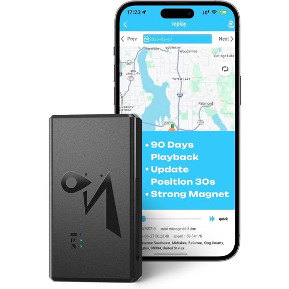 BOOPEX 4G LTE GPS Tracker for Vehicles & Assets - Real-Time Tracking, 90-Day Battery Life, Magnetic Car Tracker with Geo-Fencing & Location History (Subscription Required)