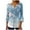 B Blue, variant on Womens 3/4 Sleeve Tops V Neck Casual Blouse Printed Shirt Womens Loose Tunic Tops