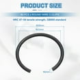 thumbnail image 2 of 80 Pack25mm Round Wire C-Clips, Internal Retaining Ring Circlip, Black, 2 of 6