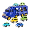 thumbnail image 2 of Camión de bomberos CUTICAT coche de juguete eléctrico de fricción con luces y sonidos para edades de 3 a 5 años Azul, 2 of 8