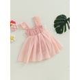 thumbnail image 3 of Bagilaanoe Newborn Baby Girl Rompers Dress Butterfly Fly Sleeve Bodysuit 6M 12M 18M 24M Infant Tulle A-line Princess Dresses, 3 of 8
