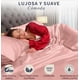 thumbnail image 2 of Juego De Sábanas Matrimonial De Satín Lujosas Modelo Rosa, 2 of 4