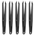 thumbnail image 1 of Unique Bargains Sticker Tweezers for Crafting Straight Pointed Tip with Spring, Black, 5 Pieces, 1 of 4