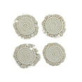 thumbnail image 1 of 4 PC Round Macrame Coaster, 1 of 5