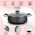 thumbnail image 2 of Alpine Cuisine 13 Quart Non-stick Stock Pot with Tempered Glass Lid and Carrying Handles, Multi-Purpose Cookware Aluminum Dutch Oven for Braising, Boiling, Stewing, 2 of 8