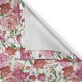 thumbnail image 4 of Ambesonne Floral Valance Pack of 2, Peonies and Roses, 54"X12", White Pink Blush, 4 of 5