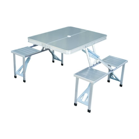Outsunny Outdoor Aluminum Portable Folding Picnic Table Outsunny Outdoor Aluminum Portable Folding Picnic Table