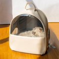 thumbnail image 4 of Mochila para mascotas, transporte de viaje para gatos y perros pequeños-B Afortunado Sencillez, 4 of 5