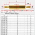 thumbnail image 3 of M3 Copper Threaded Motherboard Standoff Board Stud Bracket Hex Brass PCB Support Pillars screws Bolts Hexagon Spacers Standoffs, 3 of 4