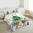 thumbnail image 3 of Homewish Merry Christmas Queen Comforter Set,Cartoon Nutcracker Princess Bedding Sets,Cute Bowtie Green Xmas Tree Bedding Comforter Set For Girls Kids,Breathable Home Decor Reversible,3 Pieces, 3 of 8