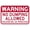 Warning Sign 1, variant on Warning Sign - Notice Gmp Area Ahead Hairnets Beard Nets No Jewelry, 8"x12" Aluminum Metal Tin Sign, Business Hygiene Sign, Food Safety Alert
