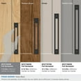 thumbnail image 3 of Amerock Medora 7-9/16 inch (192mm) Center-to-Center Rectangle Matte Black Cabinet Pull Backplate, 3 of 6