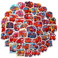 thumbnail image 1 of Paquete de pegatinas Fire Truck Anime, vinilo impermeable, 50 unidades, 1 of 2