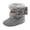 Gray, variant on Quealent Baby Boy Girl Boots Infant Girls Boys Cozy Warm Winter Snow Anti-Slip Soft Sole Infant Toddler Prewalker Booties Gray for Size Infant 3.5