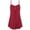 Red, variant on fatyb Women's Long Tank Tops Spaghetti Strap Pleated Camisole Shirts V Neck Dressy Loose Blouse S-5XL