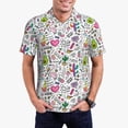 thumbnail image 2 of Balery Fun Animal with Unicorn Printed Men’s Short Sleeve Polo Shirt, Midweight Men's Shirt,Golf Polo shirts -X-Large, 2 of 8
