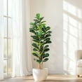 thumbnail image 2 of Ataucjin 6ft Tall Faux Ficus Tree Potted Fake Tropical Plants,Artificial Rubber Tree Plant,Decorative House Plants Large Floor Plants Artificial Trees For Home Office Store Room Decor, 2 of 9