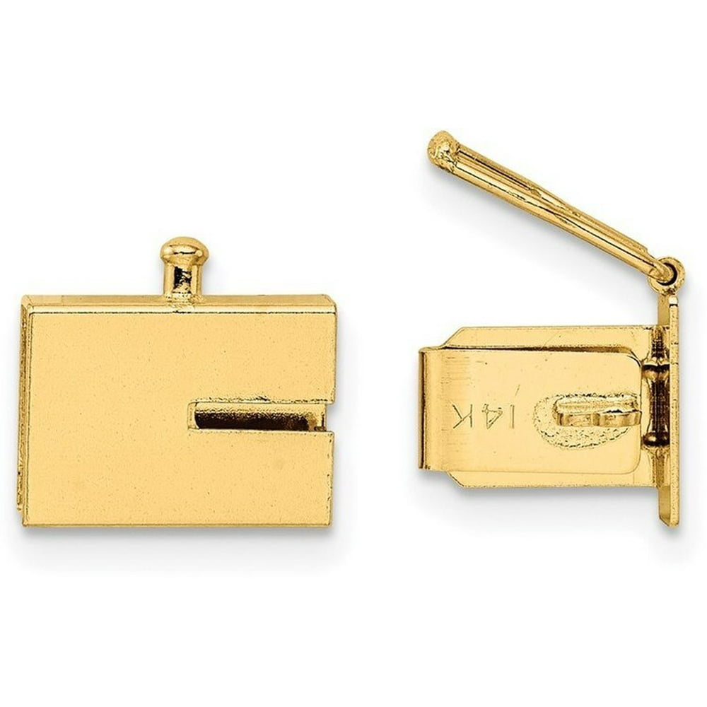 7mm 14k Yellow Gold Box Clasp