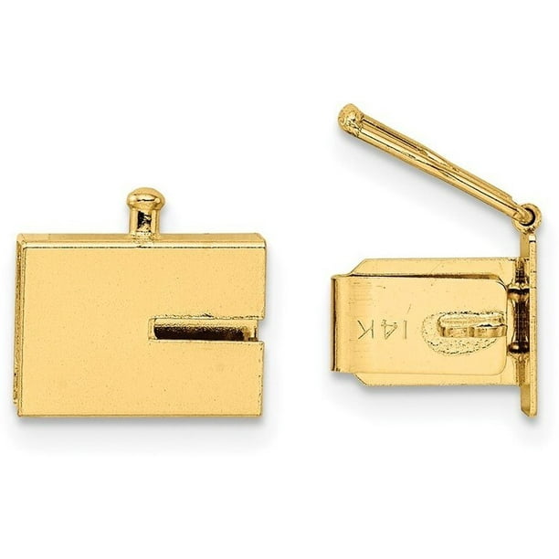 7mm 14k Yellow Gold Box Clasp