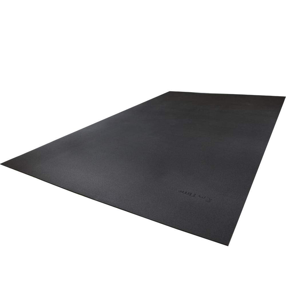 RevTime Large Exercise Mat 6 x 4 feet, 1/4" Thickness, Thick & High Density Gym Mat, Black