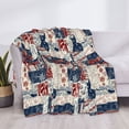 thumbnail image 3 of Yiaed Marine Sailing Print Blanket Throw Blanket Soft Cozy Flannel Blanket for Home Bed Sofa Couch Chair-40"x30", 3 of 6