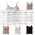 thumbnail image 4 of TGSLY Camisole for Women Built-in Padded Bra Dressy Casual Scoop Neck Adjustable Spaghetti Strap Sleeveless Shirts Summer Basic Solid Color Crop Tank Tops XXL, 4 of 6