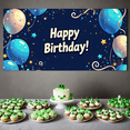 thumbnail image 6 of LUUFILx Happy 14th Birthday Backdrop Banner Birthday Party Background Decorations Photography Props Party Supplies Starry Night Decor, 6 of 8