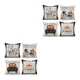 thumbnail image 2 of Thinsony 4pieces Soft And Durable Pillow Covers For Festive Atmosphere At Home Polyester Decorative Pillow Cover Cushion Cover Halloween-2 2Set, 2 of 6