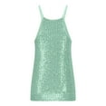 thumbnail image 6 of Mittory Women Sequin Tank Tops Sparkle Glitter Shirts Summer Sleeveless Shimmer Sexy Party Cami Going Out Outfits, 6 of 6