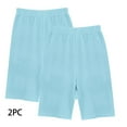 thumbnail image 5 of Dezsed 2 Pack Girls Bike Shorts Cartwheel Shorts for Girls Toddler Under Dress Dance Short Kids Summer Athletic Everyday Clothes Soft 12-14 Years Sky Blue, 5 of 5