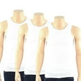 thumbnail image 5 of 6 Men Slim Muscle Tank Top T-Shirt Ribbed Sleeveless Gym Fashion A-Shirt White M, 5 of 6