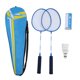 thumbnail image 2 of Juego De Raquetas De Bádminton, Set De Bádminton De aleación De Hierro Con 3 Trutas De Transporte Para Juegos De Patio Trasero Al Aire, 2 of 7