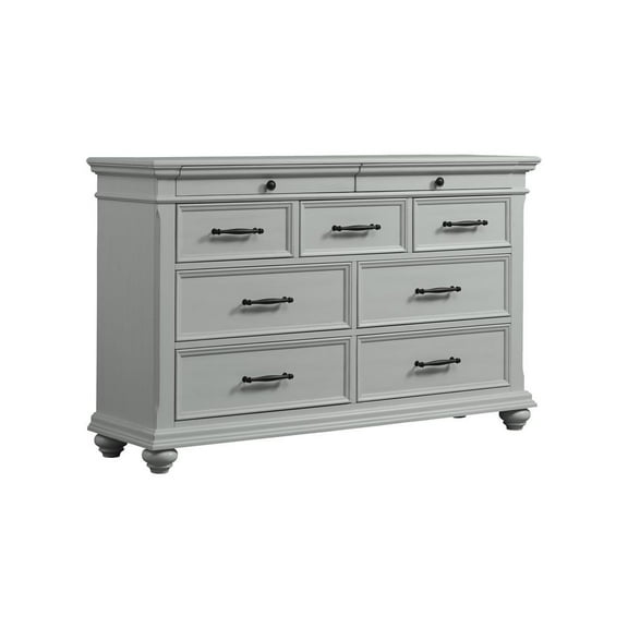 Picket House Furnishings Brooks 9-Drawer Dresser in Gray
