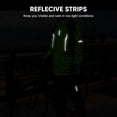 thumbnail image 4 of Wosawe WOSAWE Detachable Cycling Rain Suit with Concealed Shoe Covers, Waterproof Polyester Jacket & Pants Set for Outdoor Riding, Black/Green, Size XL/2XL, 4 of 6