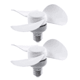 thumbnail image 1 of Silent E27 LED Desk Fan Portable Fan Adjustable Wind Direction Flexible Tube Fan, 1 of 8