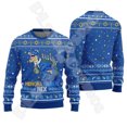 thumbnail image 3 of Suéter feo de invierno retro vintage con grafiti de Papá Noel para Halloween, Navidad, estampado 3D, estilo Harajuku, informal, divertido, de manga larga, 9, 3 of 5
